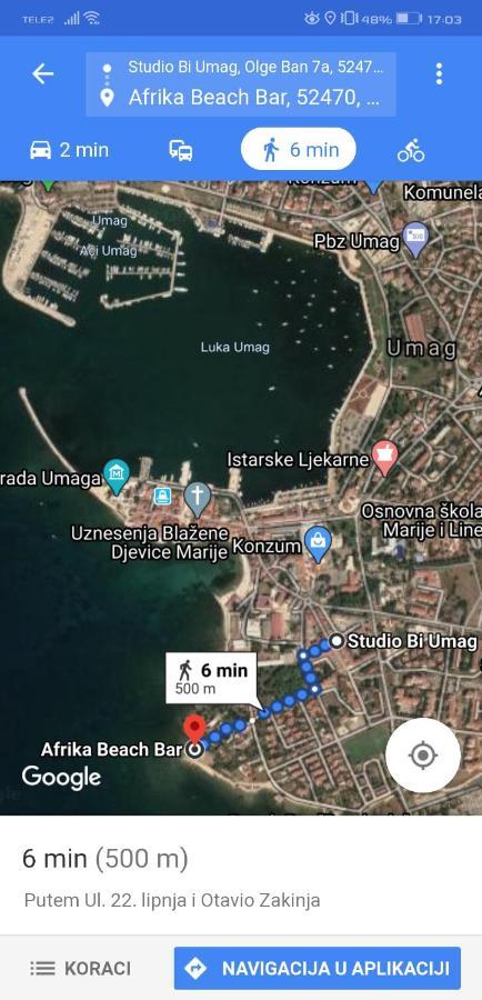 Studio Bi Lejlighed Umag Eksteriør billede